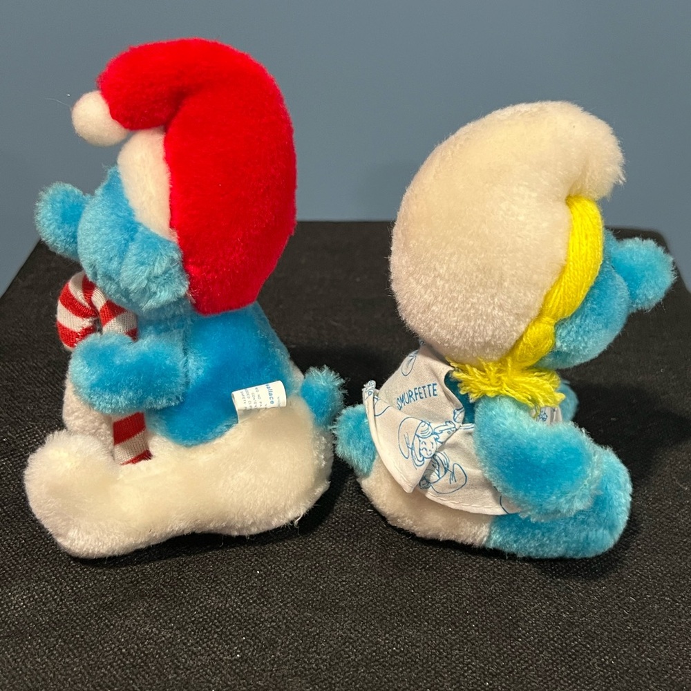 Vintage The Smurfs PEYO Smurfette Plush Doll Stuffed Animal Toy Lot of 2 - Picture 3 of 6